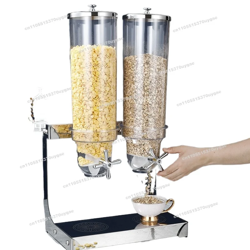 Stainless Steel Grain Distribution Machine Dried Fruit Separator Buffet Grain Tank Hotel Restaurant Cereal Separation Machine