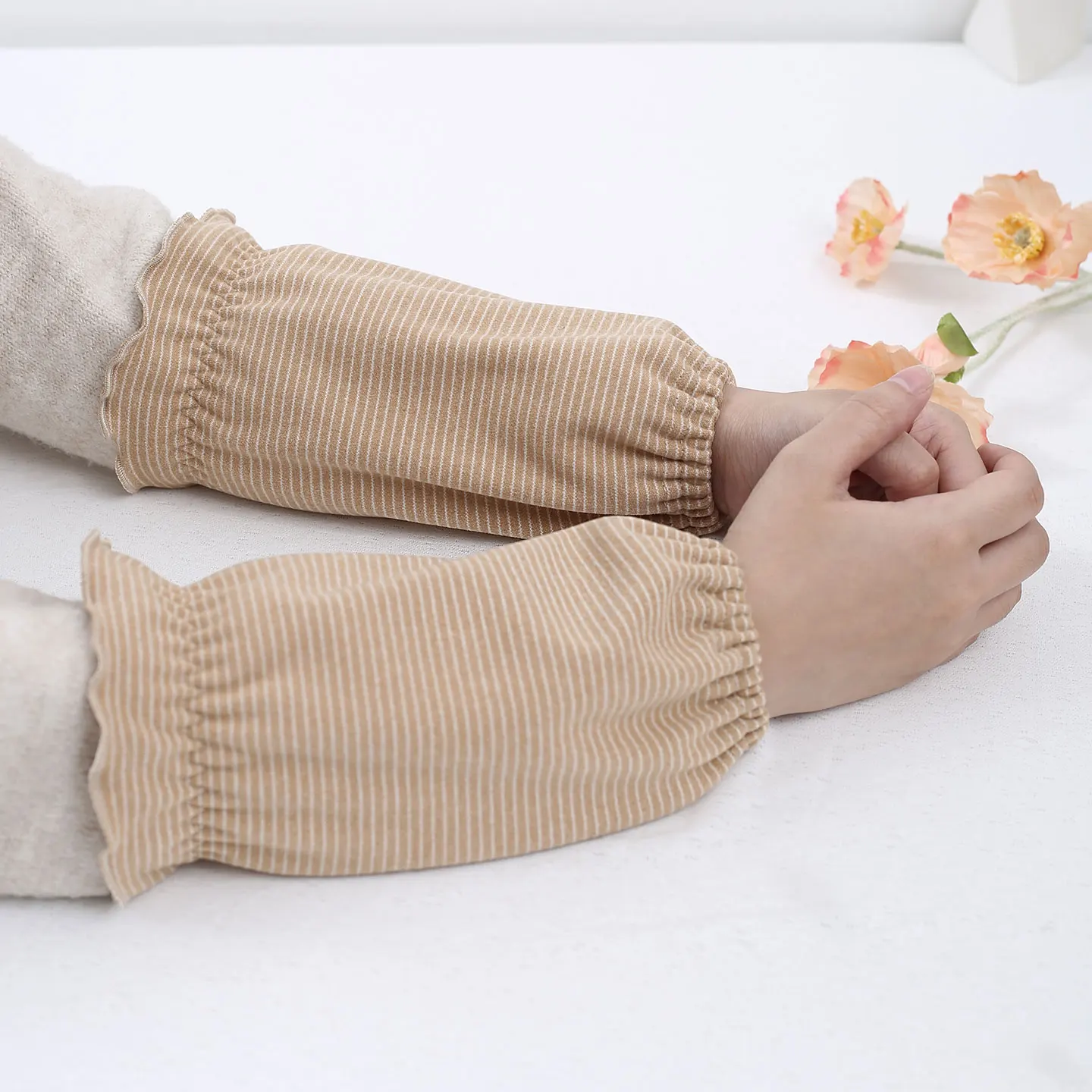 غطاء حماية نسائي فضفاض ومرن لدفء المنزل ومنع الأوساخ مناسب للكتابة والعمل في المكتب