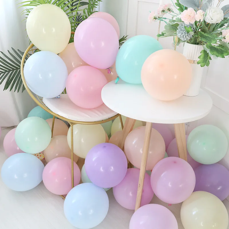 

50/100pcs 10" 12" Macaron Balloon Arch Decor Wedding Happy Birthday Party Decoration Kids Globos Latex Ballon Baby Shower Ballon