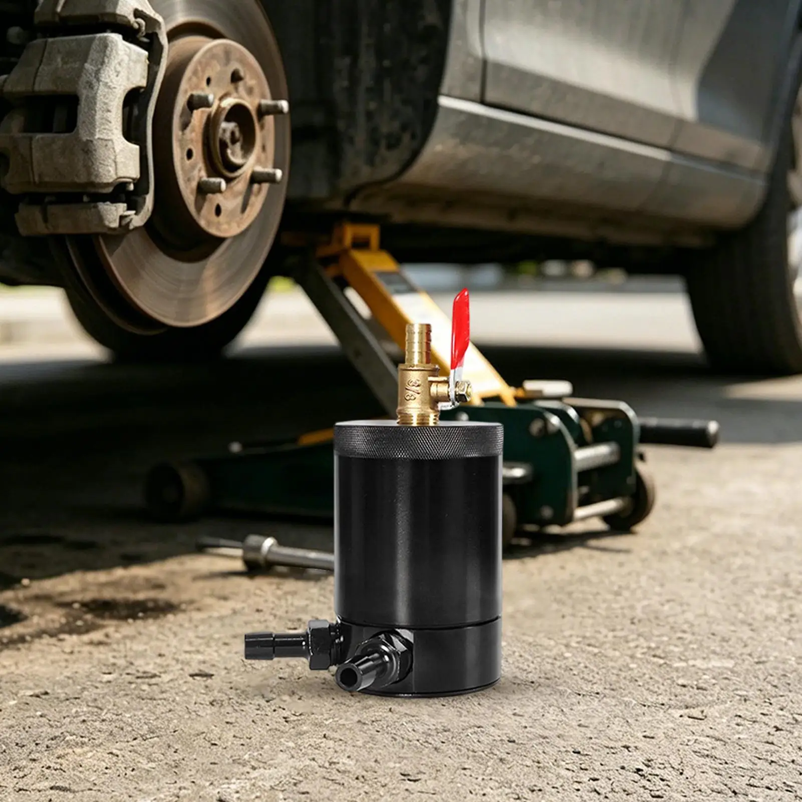 Oil Catch Can 300ml Multi-functional Aluminum Alloy Air Oil Separator Tank For Trailer RV Automotive Sedan Pickup Tractor Truck