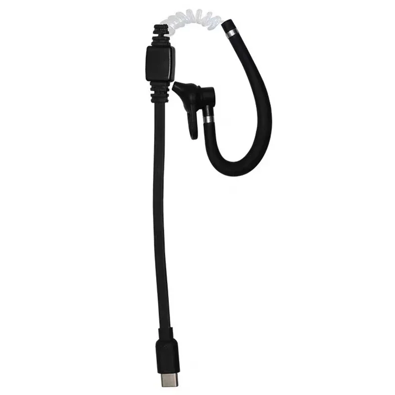 Type-C Audio Cable for Mini Walkie-Talkie Intercom Function Supporting Clear Voice Transmission and Secure In-Ear Fit Design