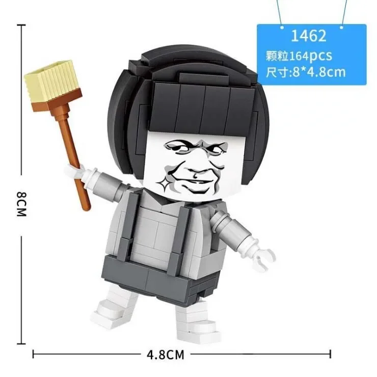 LOZ Blocks Cute Cartoon Head Brick Model Educational Toy Clown Small Anime Brinquedos DIY Building Figure Girl Gifts 1463