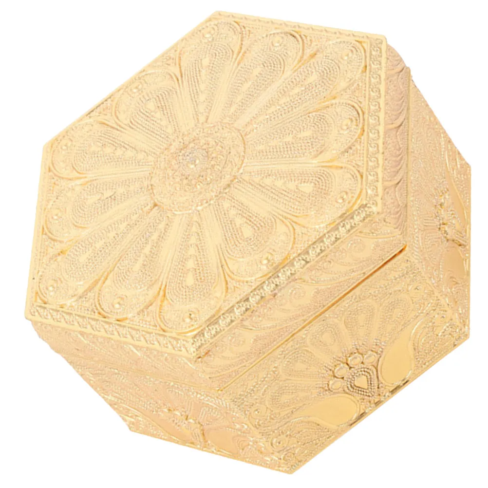 

Шкатулка для украшений в винтажном стиле из цинкового сплава, портативный футляр для хранения серег, ожерелий, брошей, для путешествий