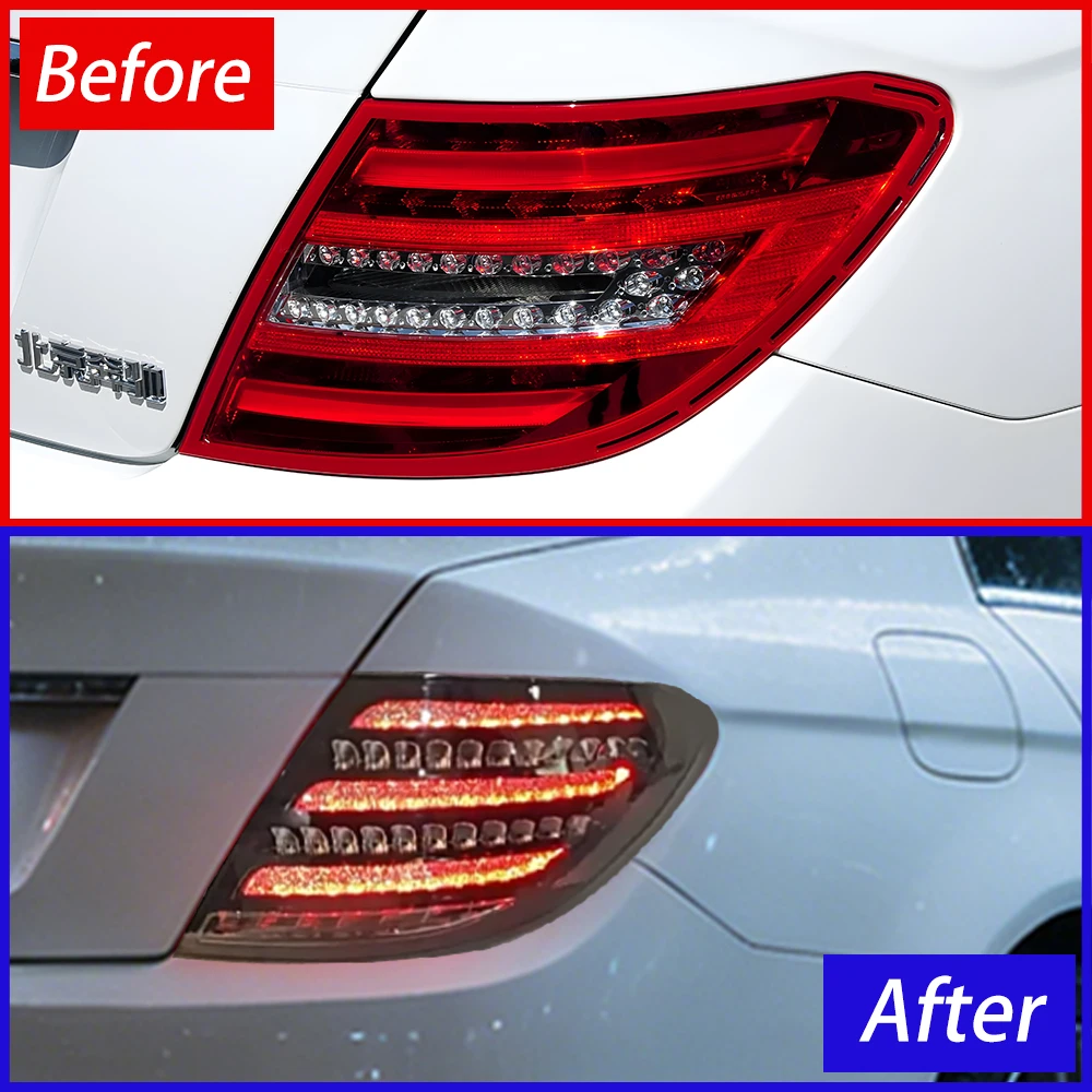 Auto Rear Back Lamps Assembly For Benz C180 C200 C260 2007-2014 W204 Upgrade W222 Maybach Style LED Car Taillights Accessories