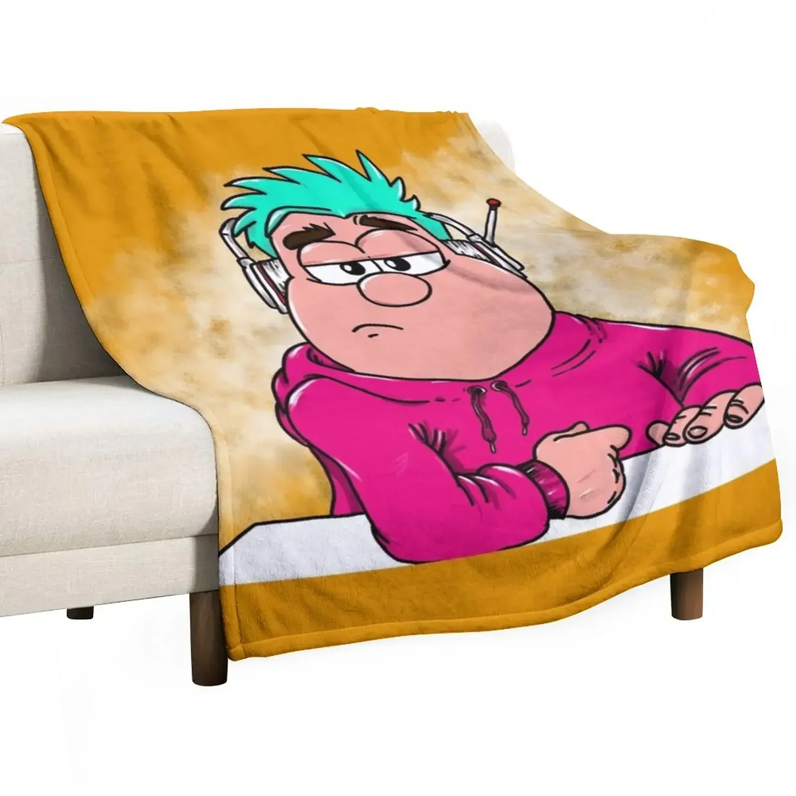 Uncle Phil with Background Throw Blanket Blankets For Bed Luxury Brand cosplay anime Blankets