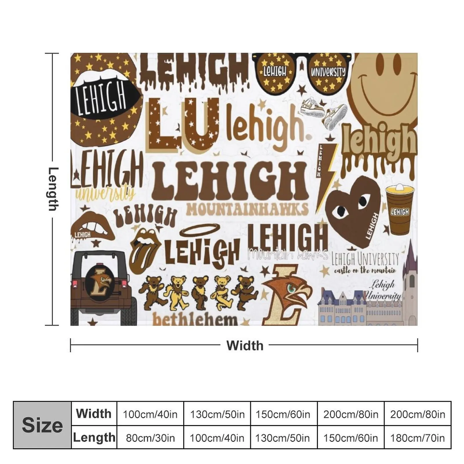 Lehigh Throw Blanket Blankets Sofas Of Decoration funny gift Cute Thins Blankets