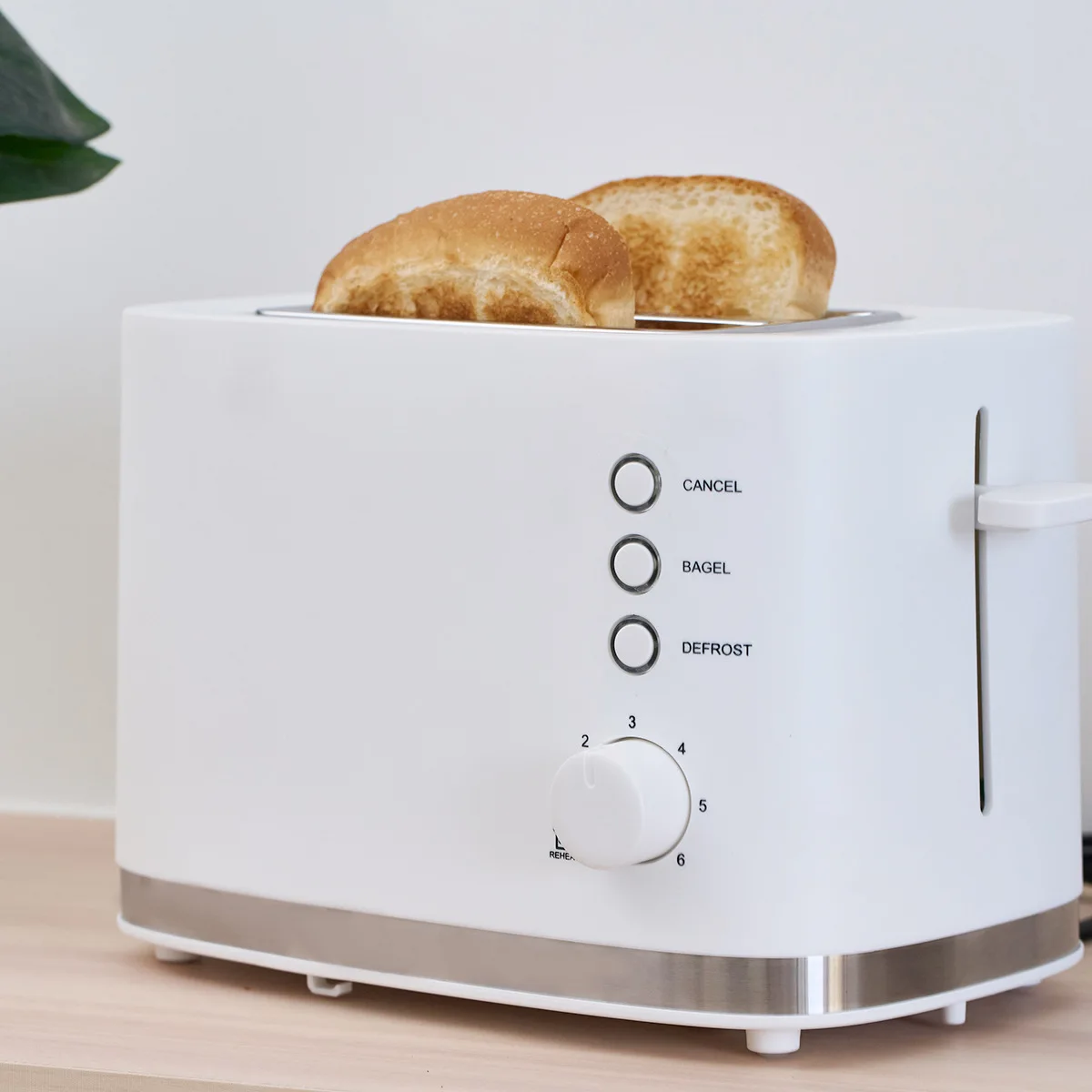 Toaster Small Stainless Steel Toaster Home Breakfast Maker Toaster Sandwich Maker Extra Wide Slot 6 Baking Options