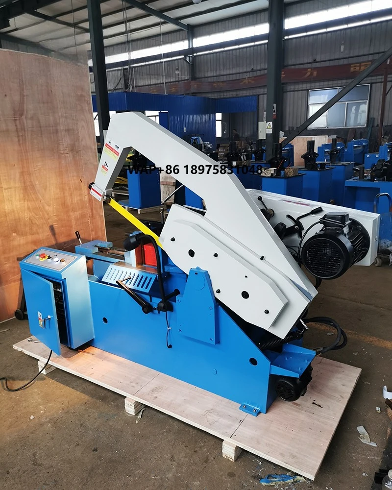 

HS7140 horizontal band sawing machine, cutting metal capacity 400mm, hydraulic system, heavy-duty motor 3.22kW, suitable for ste
