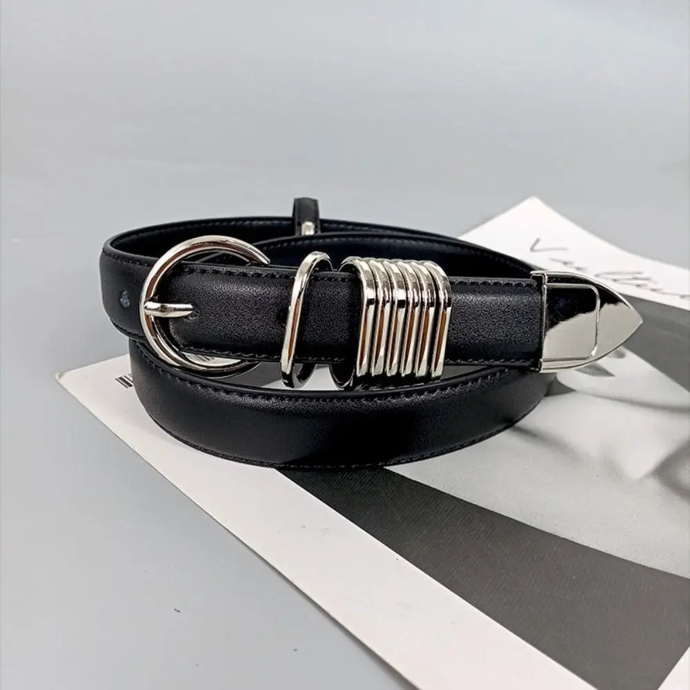 Luxury Design Genuine Leather Belt Trendy Brand Punk Cowhide Jeans Belts High-end Versatile Business Denim Belt For Women