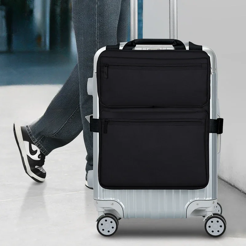 20-inch suitcase, additional bag, large-capacity boarding case, hanging bag, foldable external strap, storage bag, strap bag.
