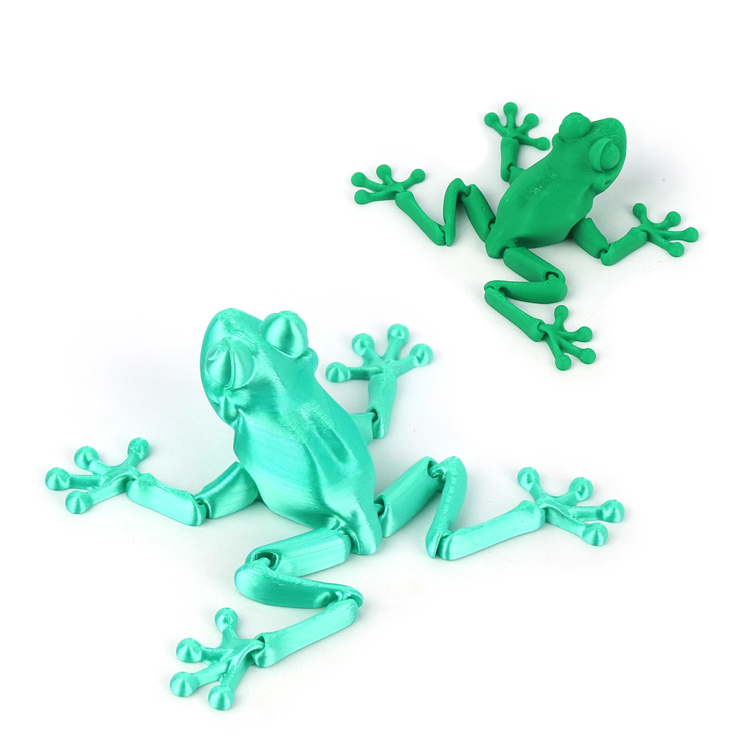 3D printed frogs, simulated animal toys, figurine models, 3D printed toys for parent-child interactive entertainment