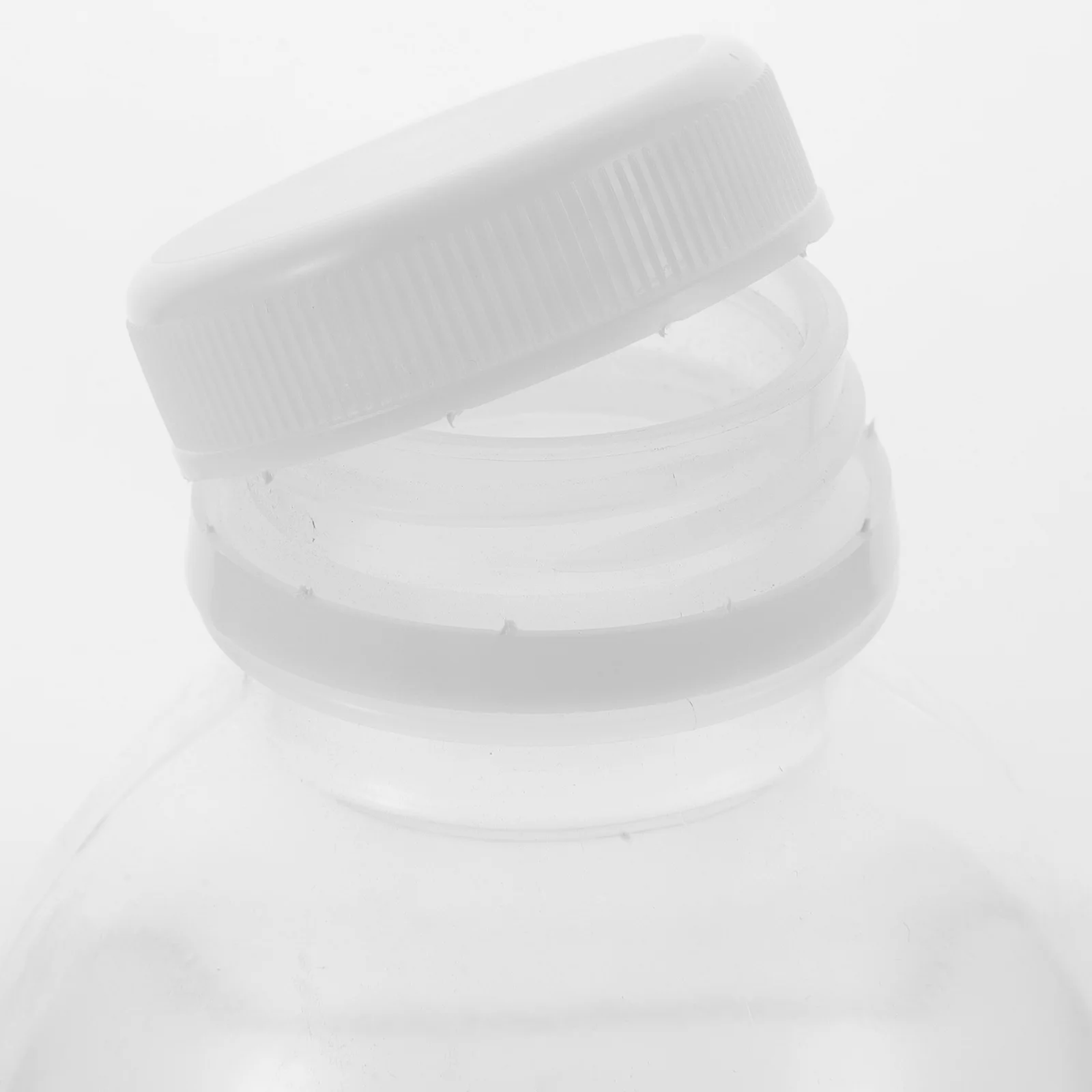 

10 Pcs Portable Heat Resistant Milk Bottles Clear Reusable Empty White Travel Juice Bottles for Household Glass Cups