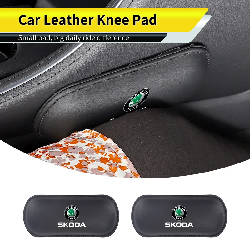 Car Knee Pad Elbow Pillow Leg Cushion Hand Support Mat Interior  For Skoda Octavia Rapid Kodiaq Superb Derivative Karoq Fabia Ka
