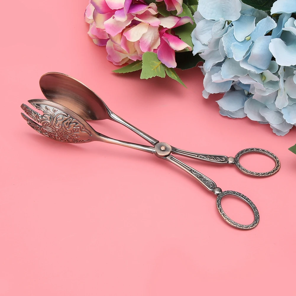 Cake Clamp Kitchen Utensils Zinc Alloy Non-slip Baking Bread Tongs Multi-Functional Food Clip for Kitchen Cooking Serving