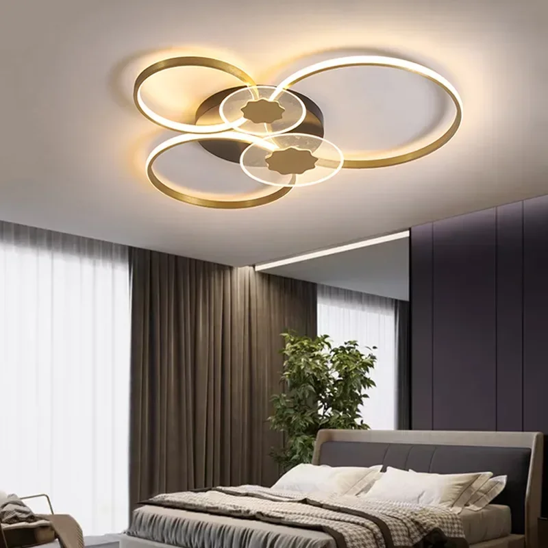 Northern Europe Circel Rings Chandelier For Living Room Bedroom Home AC85-265V Modern Led Ceiling Chandelier Lamp Fixtures