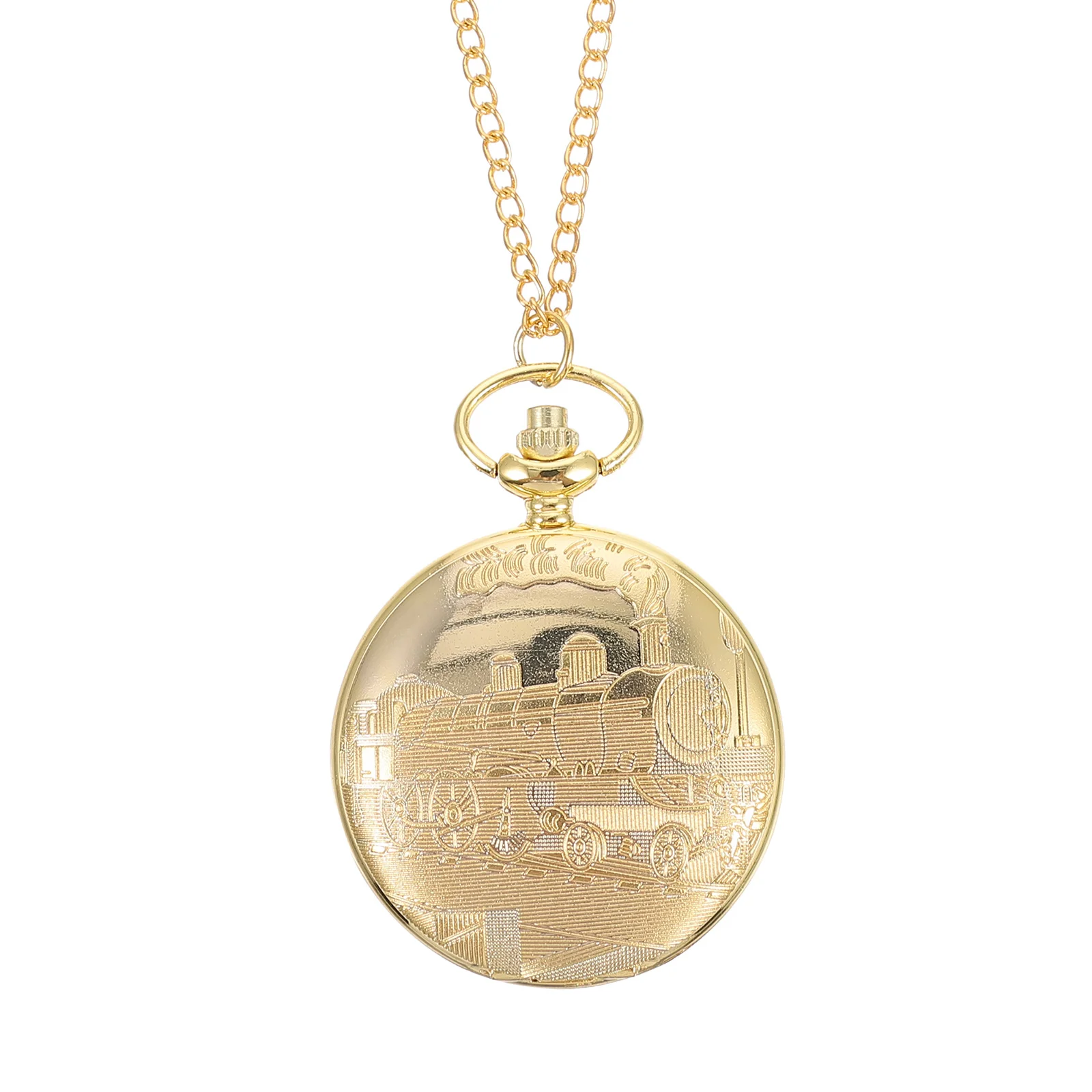 1Pcs Pattern Pocket Watch Vintage Design Durable Metal Souvenir Gift Hanging Timing Watch