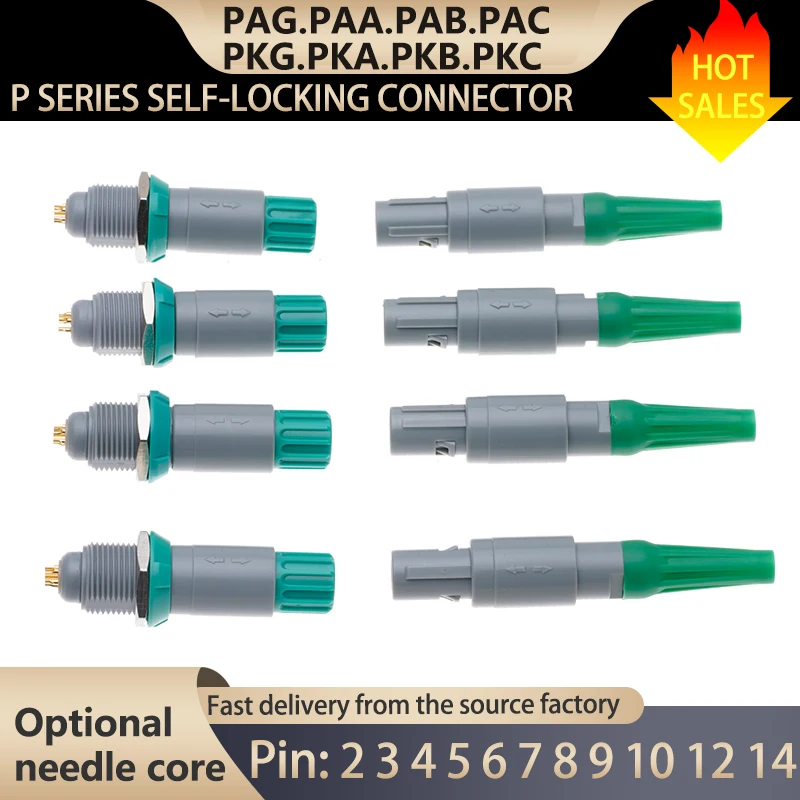 1P Green  Medical Plug PAG.PAA.PAB.PAC. Medical Socket PKG.PKA.PKB.PKC.2.3.4.5.6.7.8.9.10.12.14 Pins Connector.