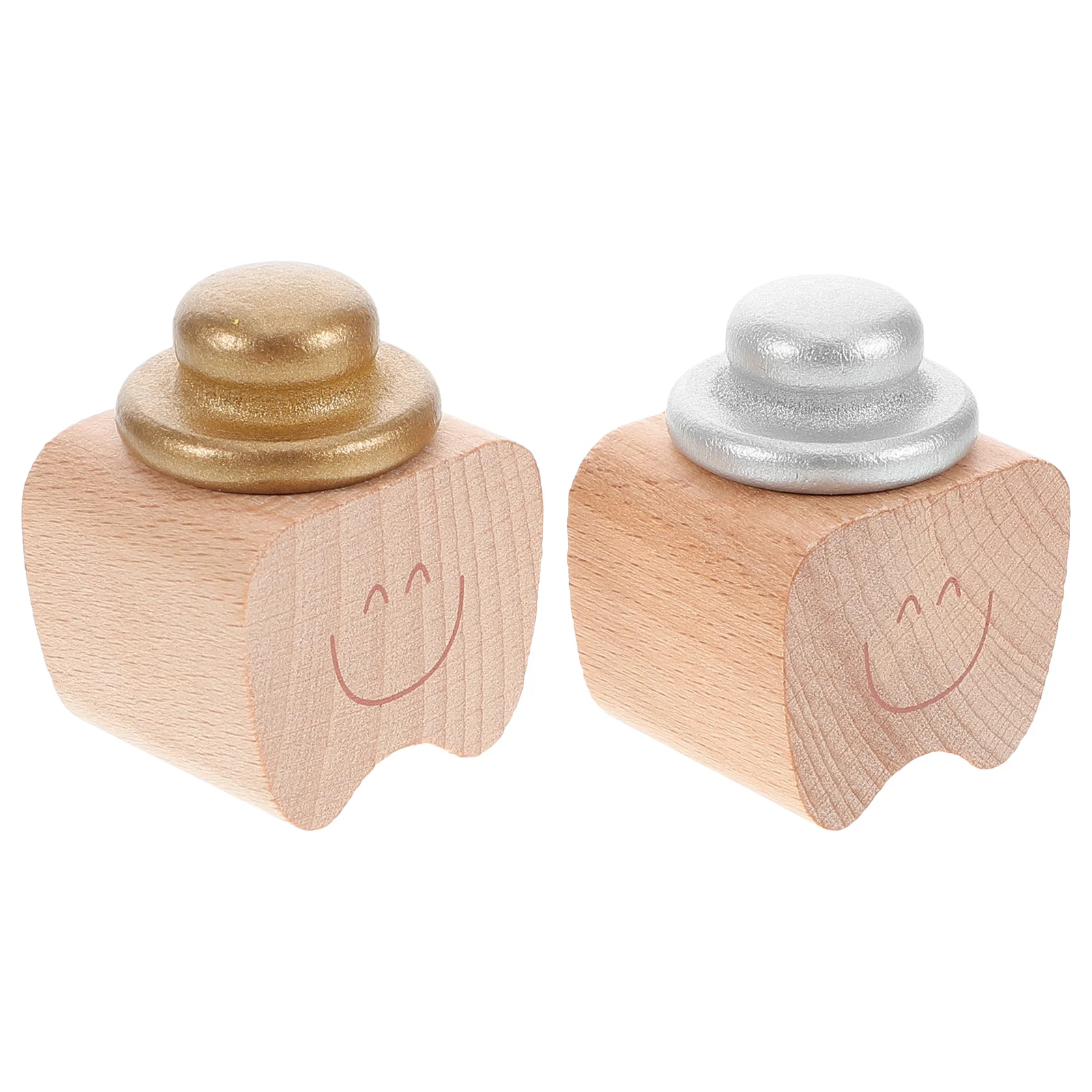 

2 шт., деревянный органайзер для хранения детских зубов на память для потери зубов, подарок на день рождения для новорожденных детей, контейнер для лиственных зубов, память