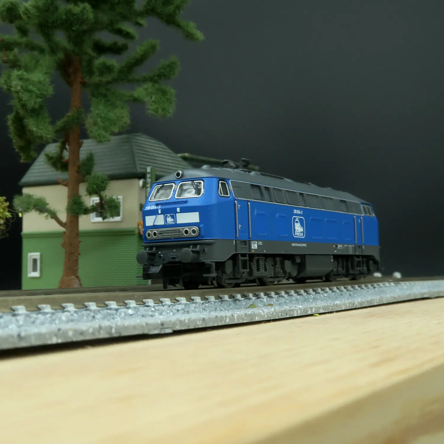 FLEISCHMANN N-type 1/160 BR218 Diesel Locomotive 7360022/7370022 DCC/DC Two Options Blue Train Model Boy Toy Gift