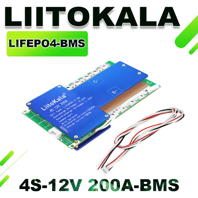 (SK)LiitoKala 4S 8S 16S LiFePO4 Battery Balance And Charge Board Equalizer with NTC Temperature Protection for Escooter Ebike