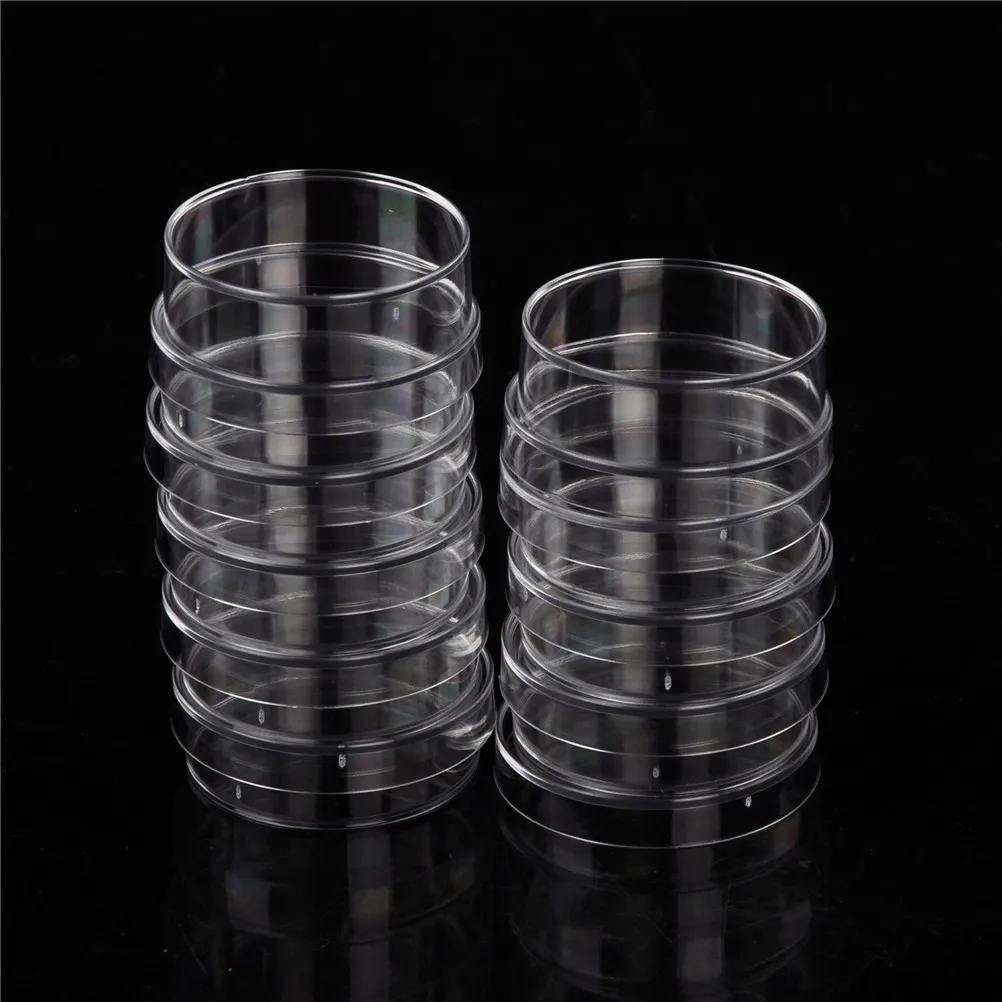 10 Pcs Disposable Plastic Petri Dishes With Lids 35x15mm Biomedical Laboratory Supplies Cell Culture Dishes