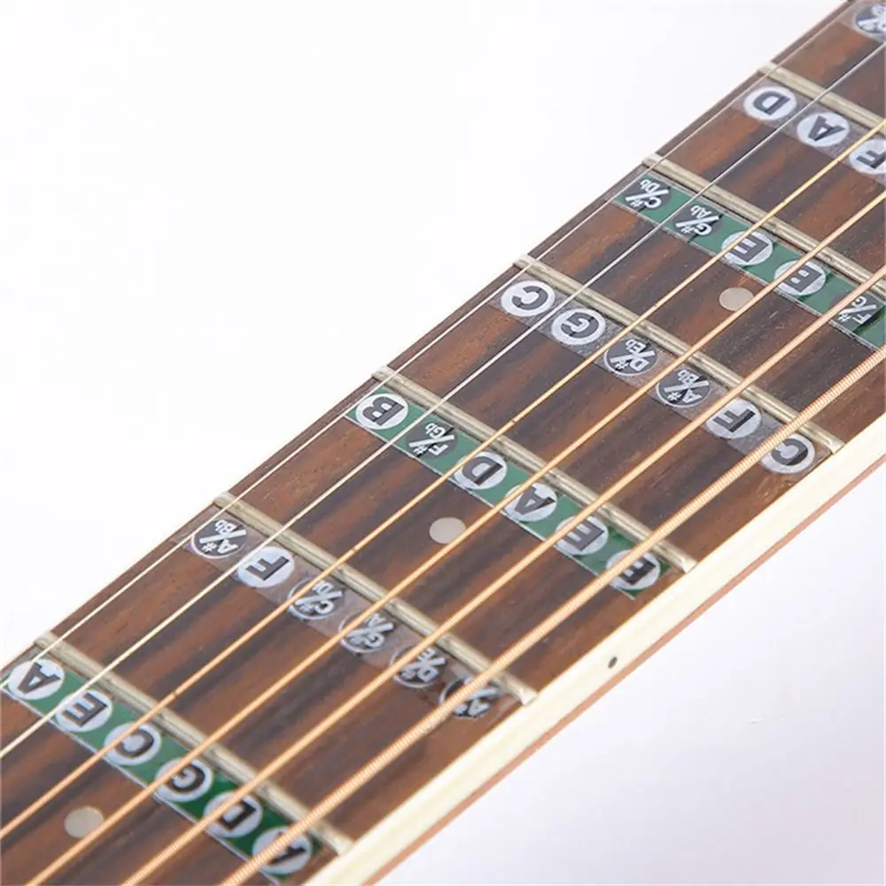 Note Decal Electric Guitar Musical Scale Fretboard Sticker Guitar Note Sticker Guitar Chord Stickers Guitar Scales Stickers