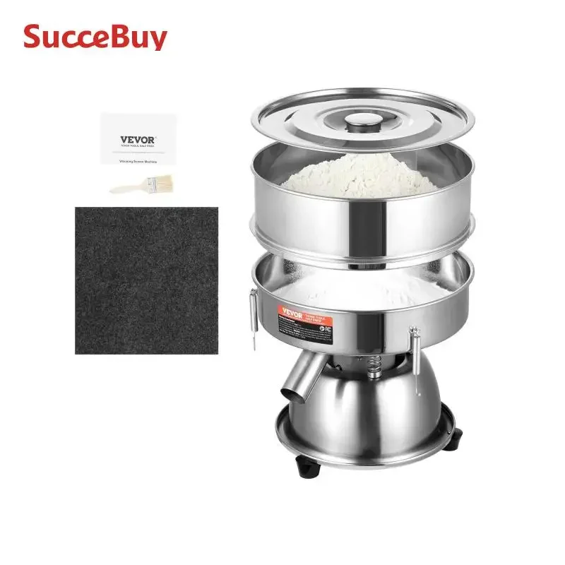 

Fully automatic electric vibrating screen stainless steel powder sifter, suitable for mung bean rice