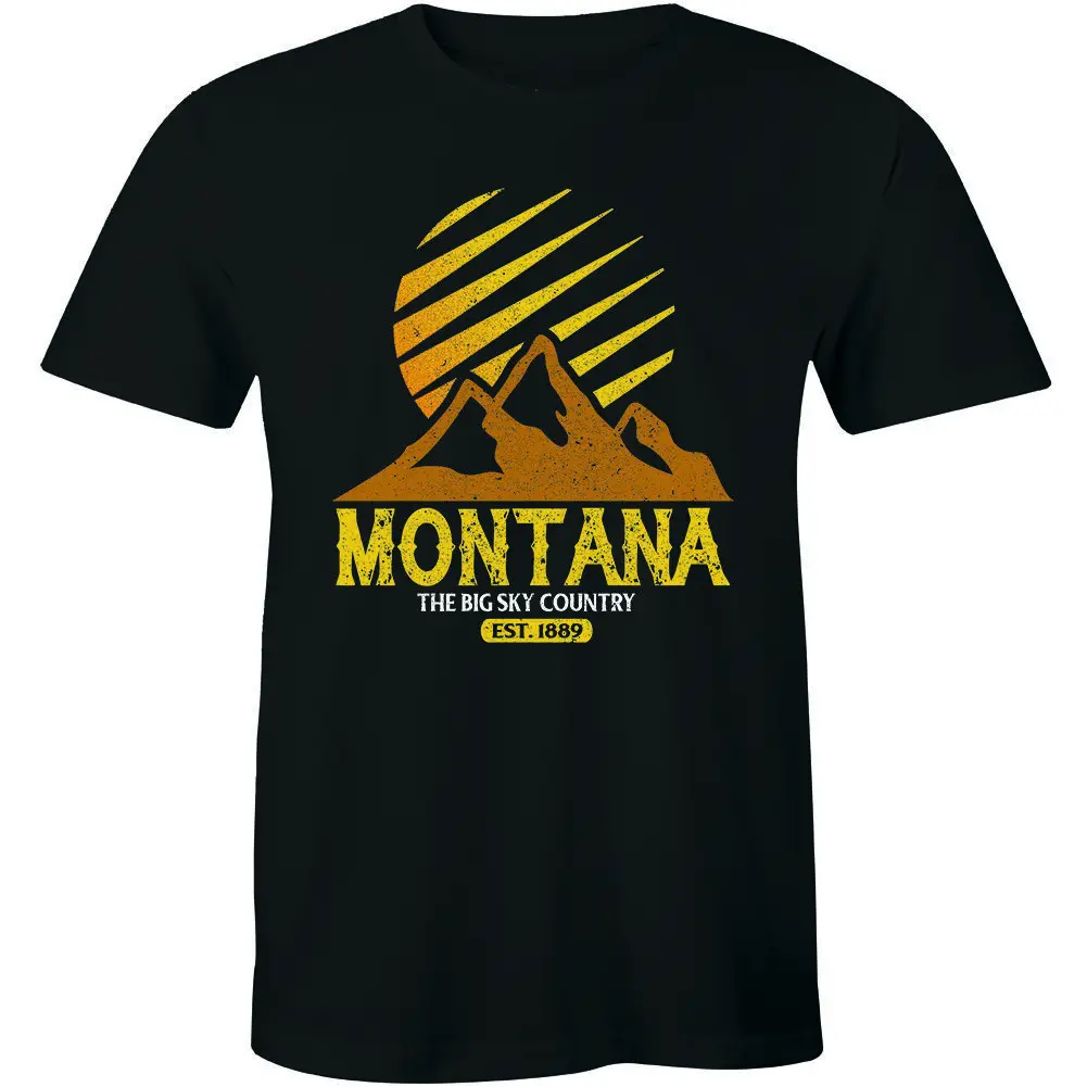 Montana Est. 1889 The Big Sky Country Tourist Shirt Men's T-shirt Tee