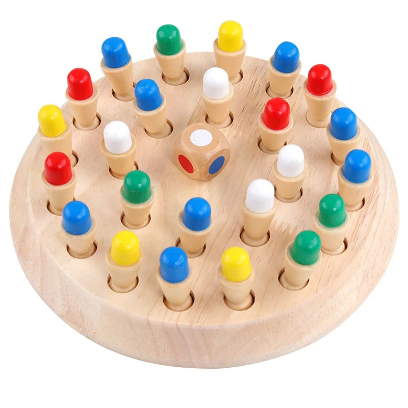 

children's wooden memory game sticks chess games fun board games educational color cognition children's toys