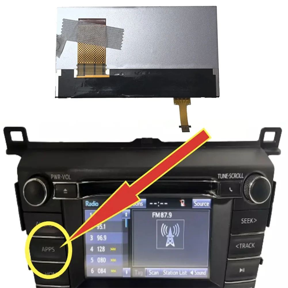 

C061VTN01 Display 6.1" LCD Vehicle Electronics High-quality Materials Non-deformation Replacement Installation