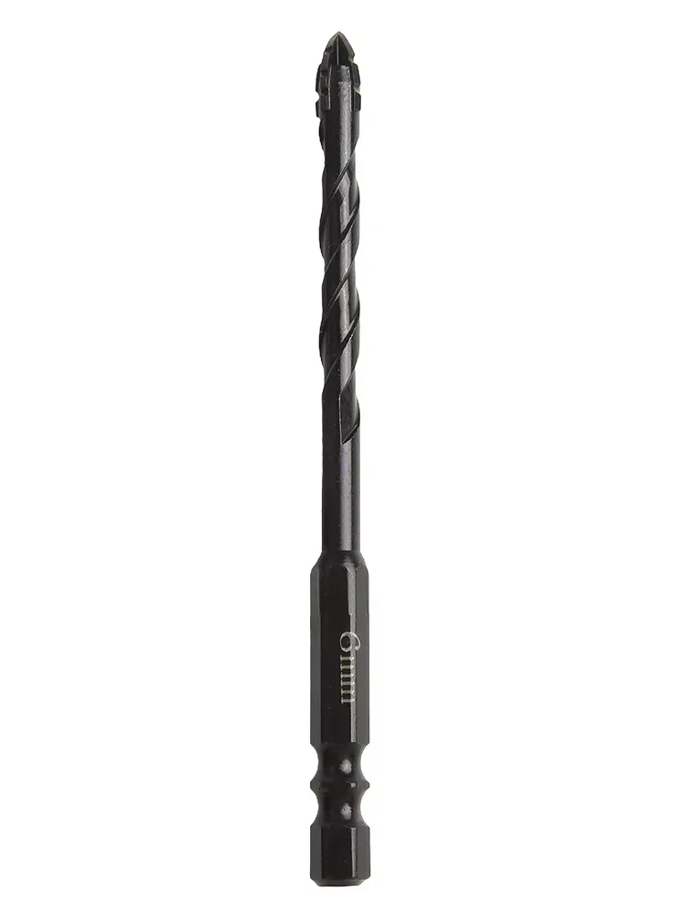 Carbide Drill 6.35 Mm Hex Shank Glass Tile Drill High Performance Precise Positioning Reduces Vibration Stable Drilling