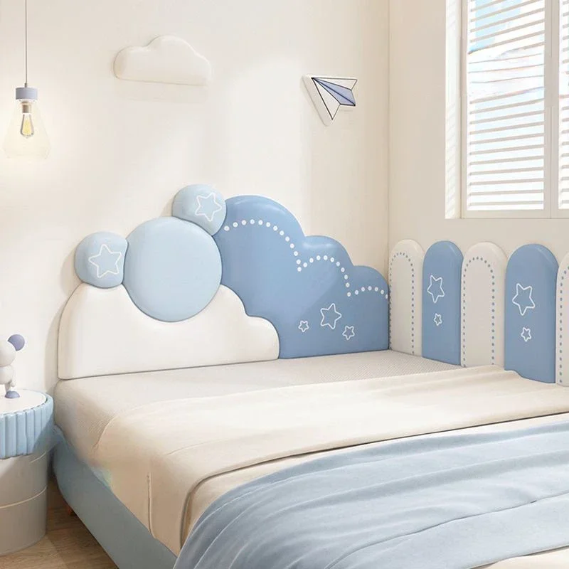 Tatami Wall Surround Soft Bag for Girls and Boys Headrest Cushion Soft Bag Cartoon Mickey Anti-collision Wall Sticker