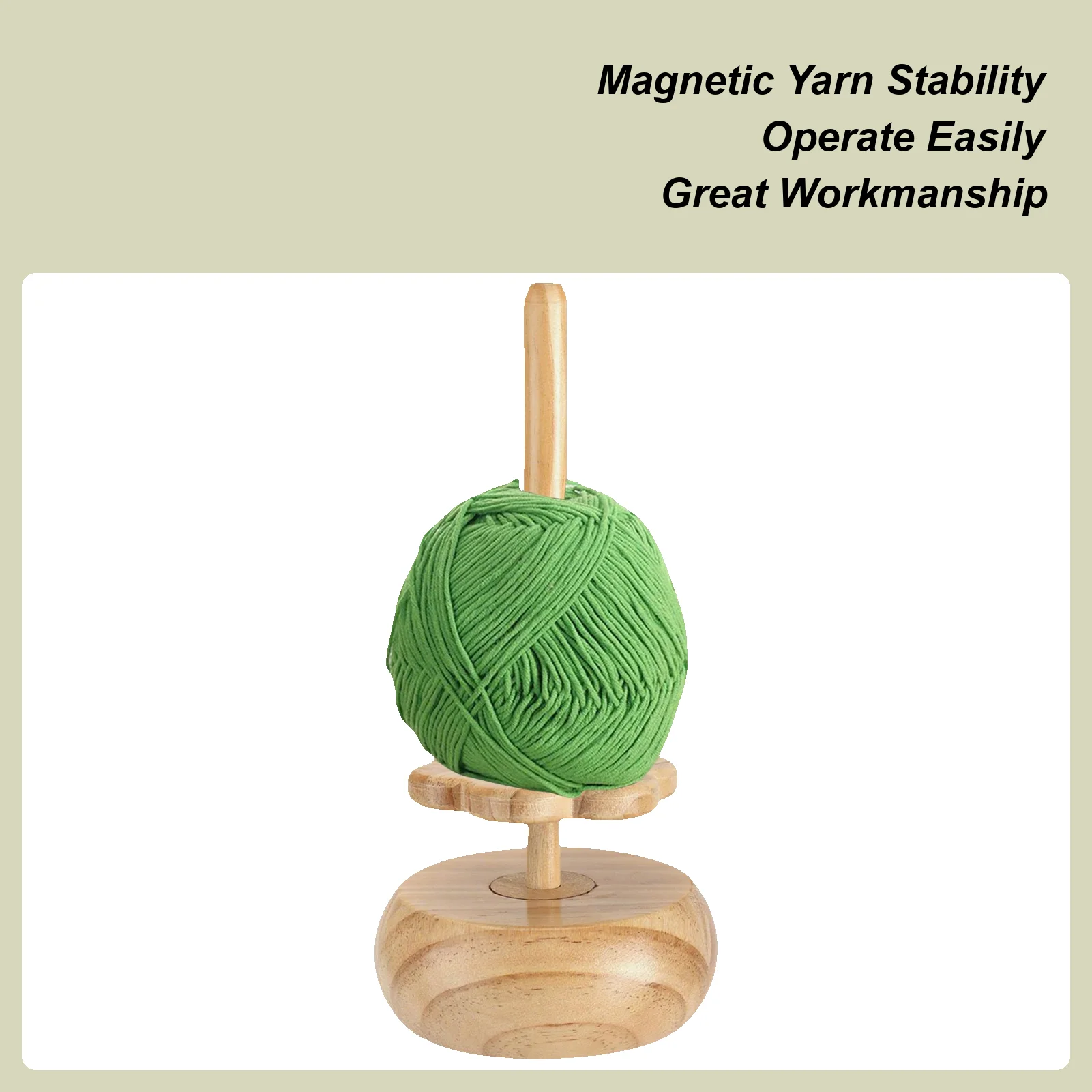 

Держатель пряжи, деревянное магнитное устройство для хранения пряжи для вязания, портативный крючок, принадлежности для вязания крючком для жены, взрослых, женщин, ручная работа
