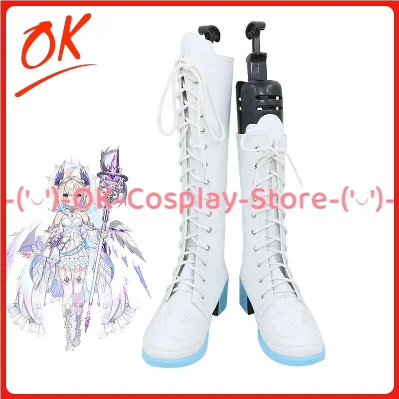 

[Customized] Enna Alouette Cosplay Shoes Vtuber Anime Roleplay Prop Halloween Carnival Party PU Leather Boots
