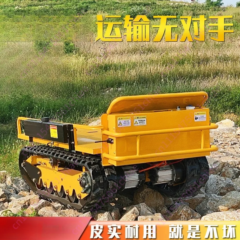 Mini Tracked Transporter Chassis - Agricultural All-Terrain Climbing King Undercarriage for Engineering Material Handling
