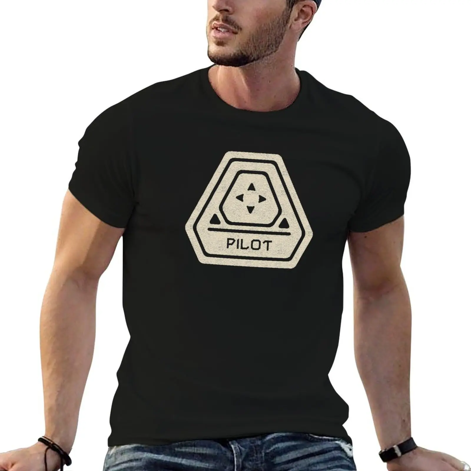 PILOT - Interstellar Transport Solutions T-Shirt Simple Casual Short Sleeve Tee