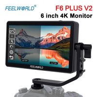 FEELWORLD F6 PLUS V2 6 Inch on Camera DSLR Field Monitor Touch Screen IPS FHD 1920x1080 Video 4K Monitor for Canon Nikon Camera