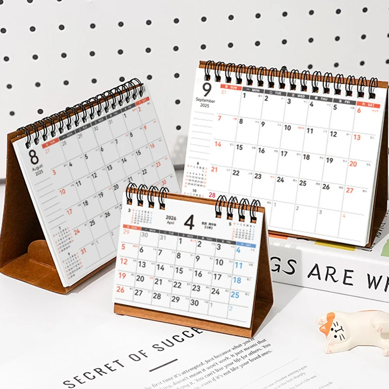 

2026 Multilingual Wall Calendar 12 Month Coil Planner Modern Decorative Bedroom Dormitory Apartment School Workplace Supplies