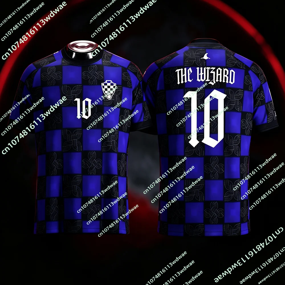 The Latest Modric #10 Croatia The Wizard Special Football Jersey Mens 3D Print KID Breathable Quick-dry Family Fans Footy Jersey