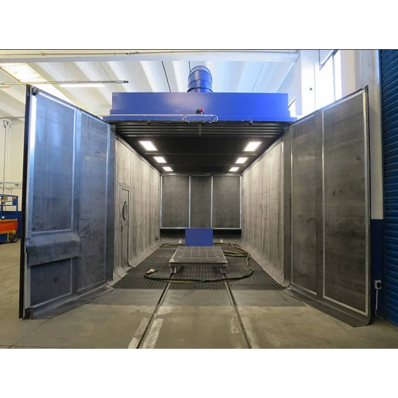 Wet & Dry Sand Blasting Room, Dual Mode Dustless Sandblast Booth with Water Suppression System, Safe Industrial Surface Cleaning