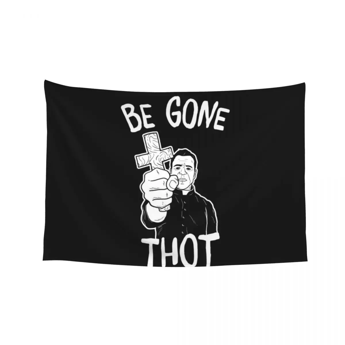 

Be Gone Thot Shirt Funny Meme Tapestry Room Decorating Aesthetic Decorative Wall Mushroom Wall Mural Tapestry
