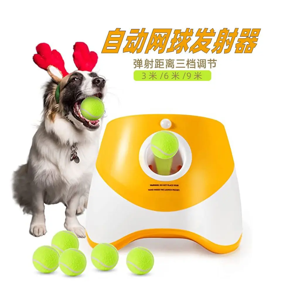 Launcher Interactive Dog Toy Tennis Toss Machine Automatic Throwing Machine Sports Pet Dog Automatic Tee