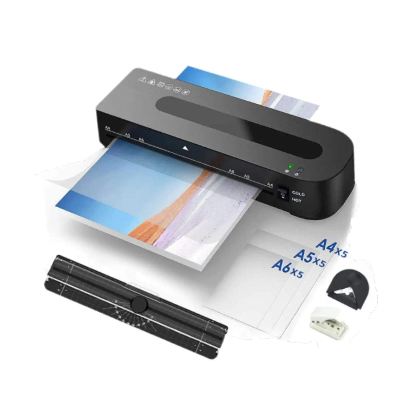 Laminator Machine with Laminating Sheets Portable with Trimmer 12.60inch Cold