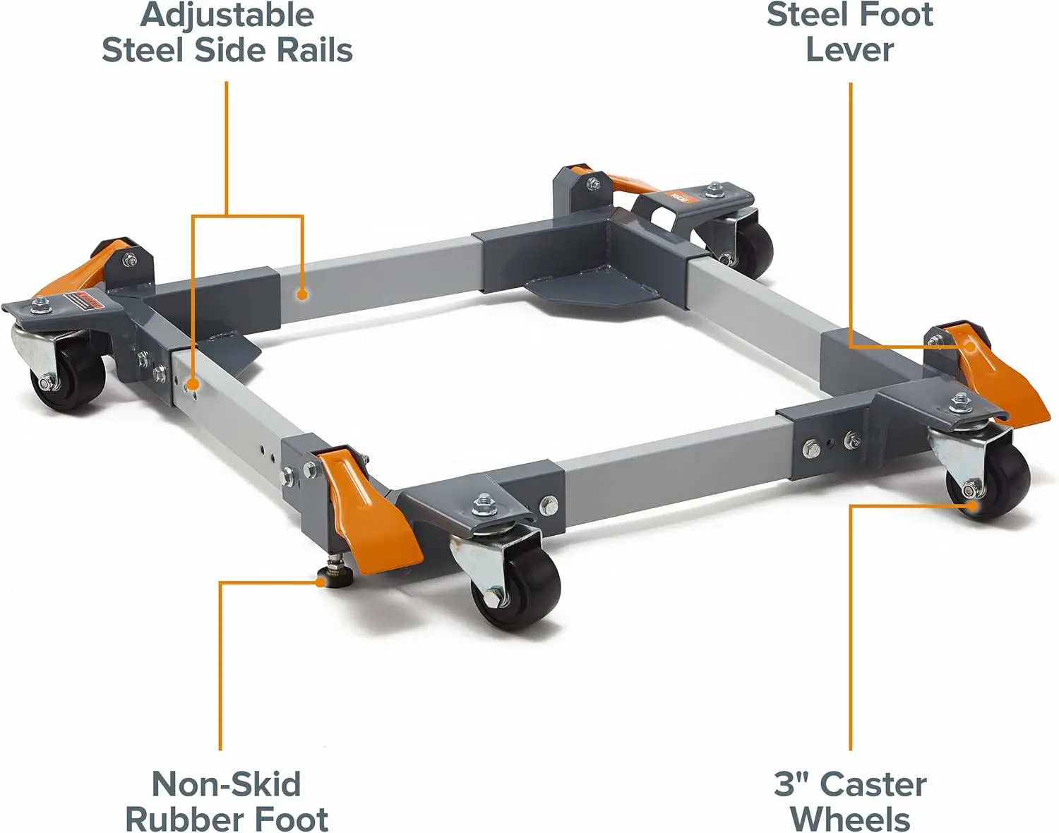 

Mobile Base PM-3550 Industrial Strength with Swivel Wheels – Universal, Super Heavy Duty, Adjustable Rolling Kit,New Popularity