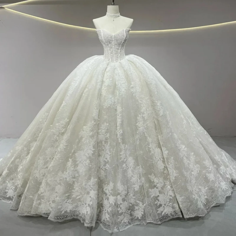 

White Shiny Quinceanera Dresses Ball Gown Off The Shoulder Applique Lace Beading Crystal Tull Corset Sweet 16 Dress Vestidos De