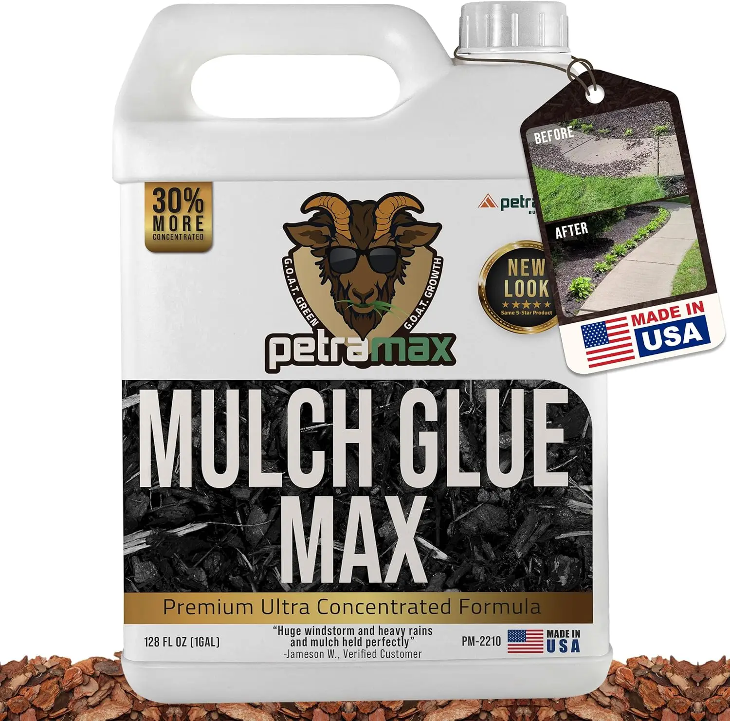 ramax Mulch Glue For Landscaping Concentrate, Mulch Binder Glue, Pea Gravel, Mulch For Garden, Mulch For Landscaping,