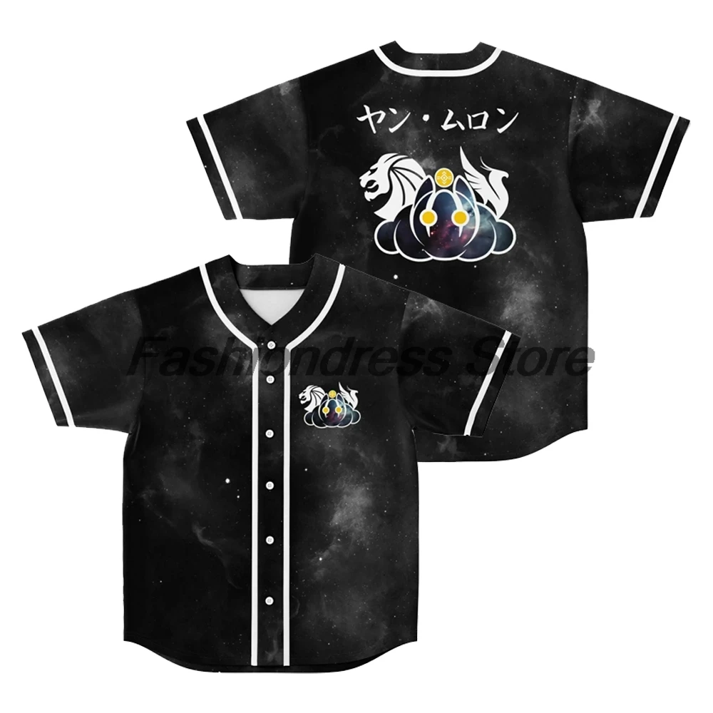 

All in one Dabin Seven Lions Illenium Baseball Jersey V-Neck Short Sleeve Button-Down Shirts Women Men Streetwear Tops