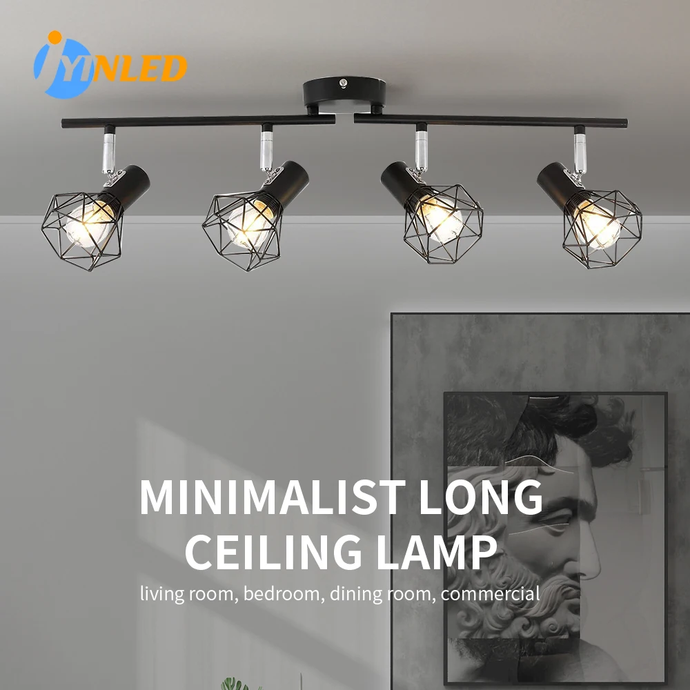 Adjustable Angle Ceiling Light Bedroom E14 Living Room Multi-Lamp Spotlight Spotlight Retro Lamps Led Lighting Shop Lights