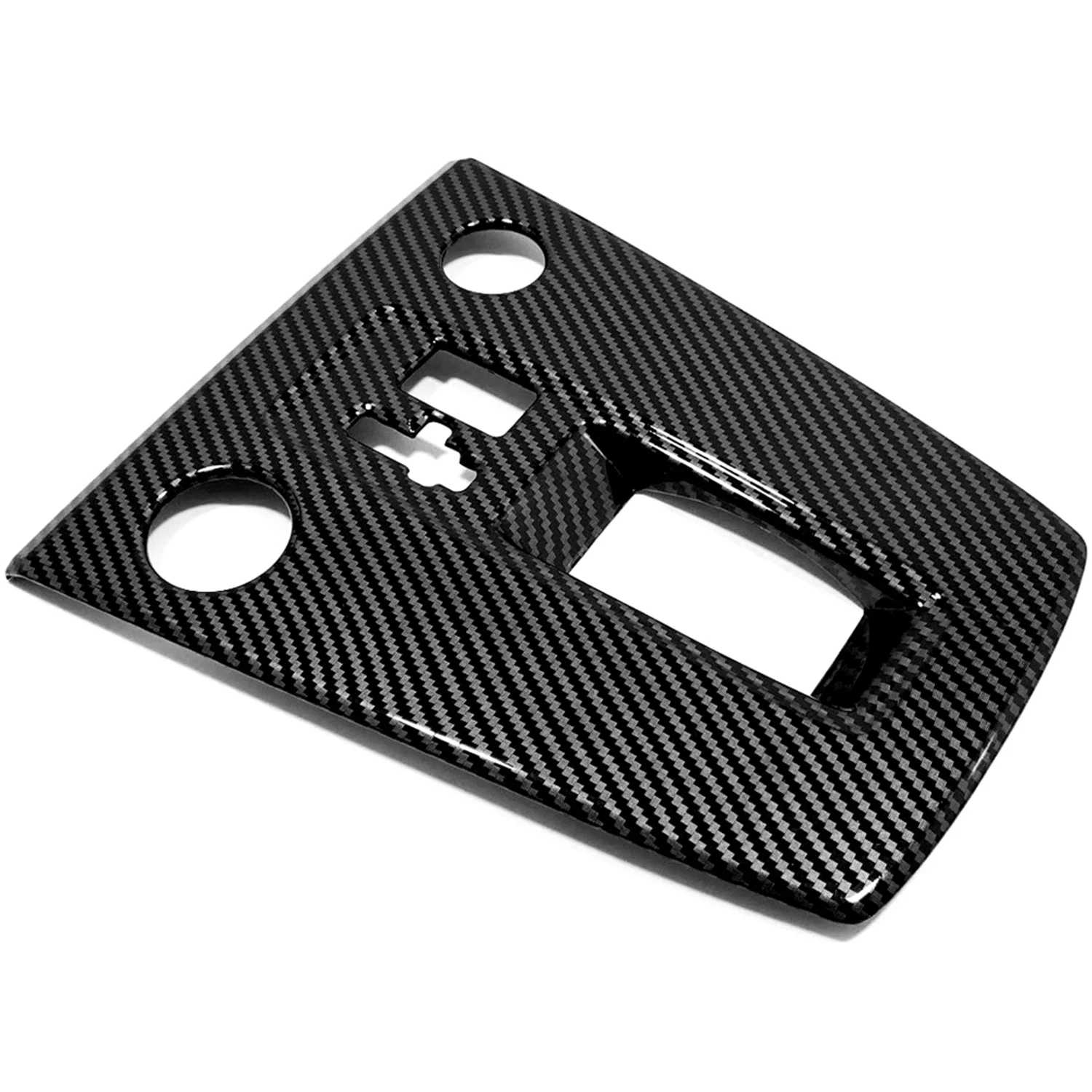 For Audi A3 8Y 2021 2022 2023 LHD!!! Carbon Black Interior Gear Shift Panel Cover Decorative Trim ABS Car Accessories 1pcs
