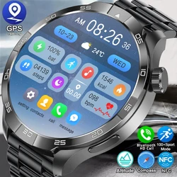 2024NEW Für HUAWEI Sport Smart Uhr 1,85 AMOLED Bildschirm GPS NFC Kompass Wasserdichte Herzfrequenz Bluetooth Anruf Fitness Smartwatch